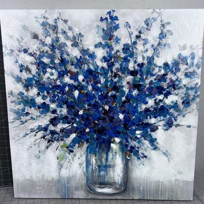 Art Print Blue Floral 
