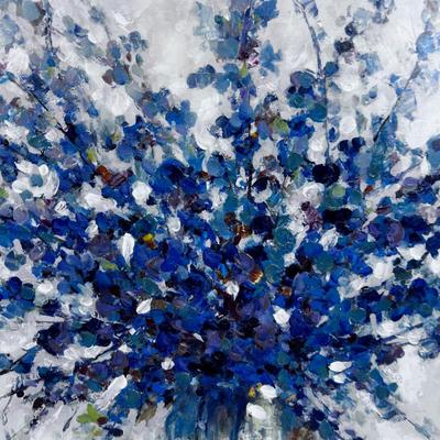 Art Print Blue Floral 
