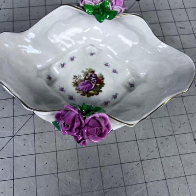 Dresden Rose Dish 