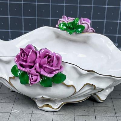 Dresden Rose Dish 