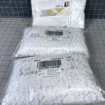3 Packages of Breesies NEW Panties in the package Size 8