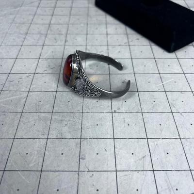 925 Silver & Amber Bracelet 