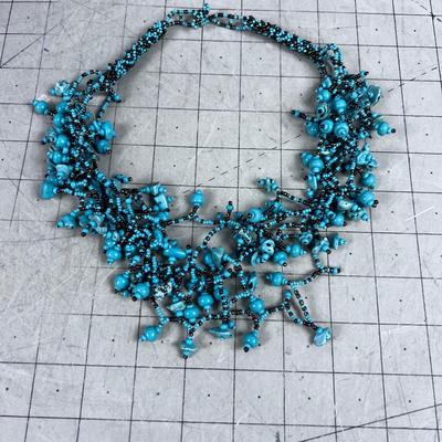 Mixed Beads and Stones of Turquoise. 