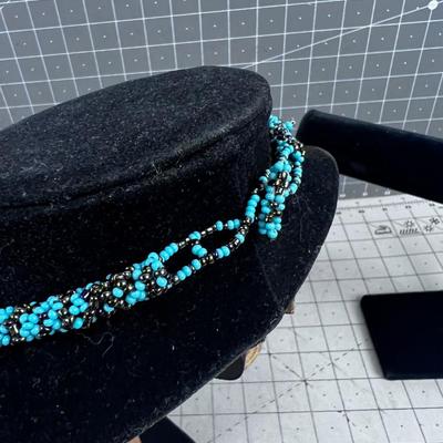 Mixed Beads and Stones of Turquoise. 
