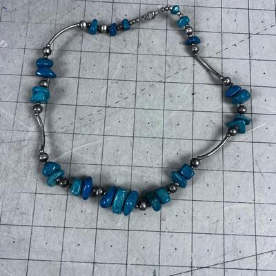 Liquid Silver and Faux Painted Stones