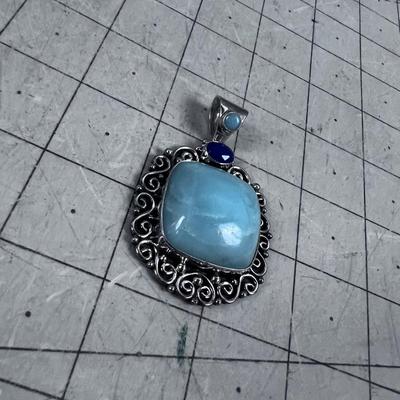 925 GORGEOUS Pendant of Larimar