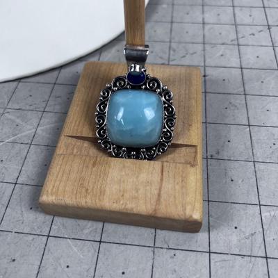 925 GORGEOUS Pendant of Larimar