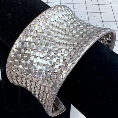 Basket Weave Cuff Bracelet