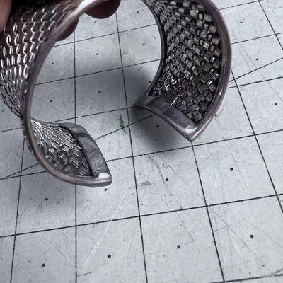 Basket Weave Cuff Bracelet