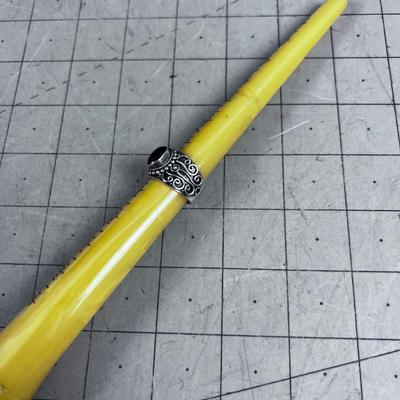 Oval Shaped Amber Ring