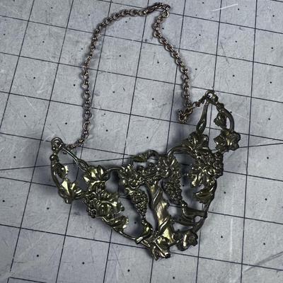 Brass Jewelry for a Wine Bottle