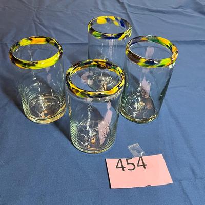 Mexican glass tumbler set