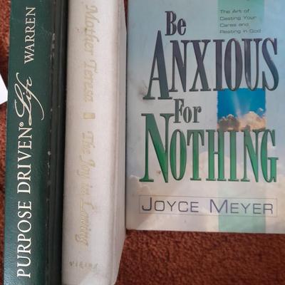 The purpose driven life - Mother Theresa - Be anxious for Nothing - religious books