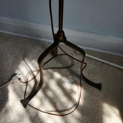 Vintage Wrought Iron Floor Lamp