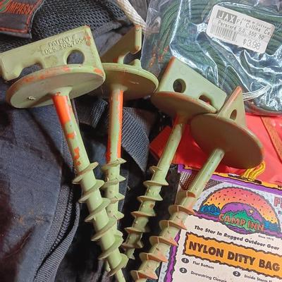 Backpack with a variety of survival gear