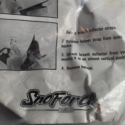 Snow guard for helmet - snow goggles and other snow mobile accessories