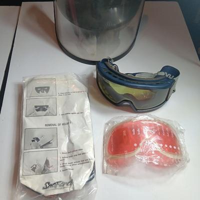 Snow guard for helmet - snow goggles and other snow mobile accessories