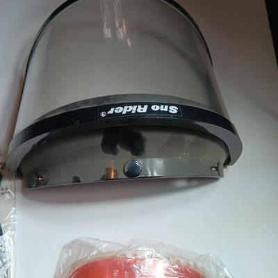 Snow guard for helmet - snow goggles and other snow mobile accessories