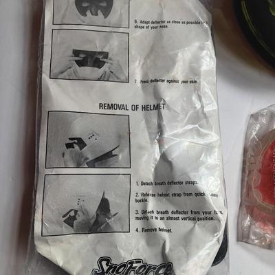 Snow guard for helmet - snow goggles and other snow mobile accessories