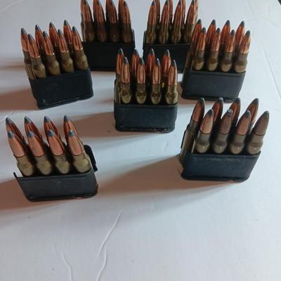 Ammunition Winchester 308 in clips 56 total