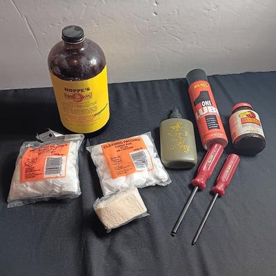 Gun cleaning items - oils - pads and more