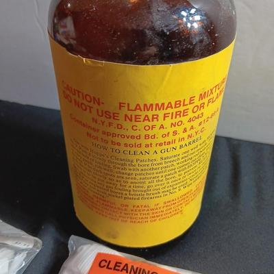 Gun cleaning items - oils - pads and more