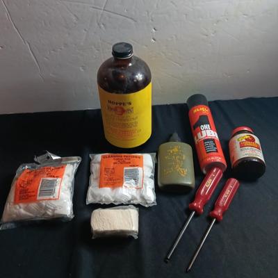 Gun cleaning items - oils - pads and more