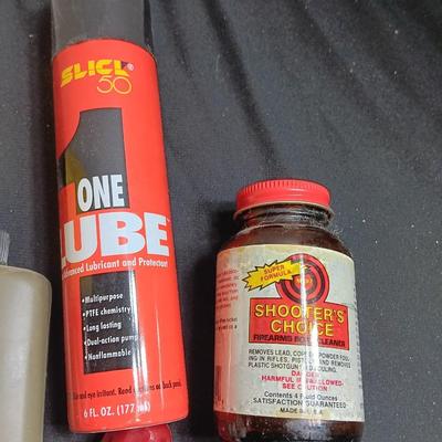 Gun cleaning items - oils - pads and more