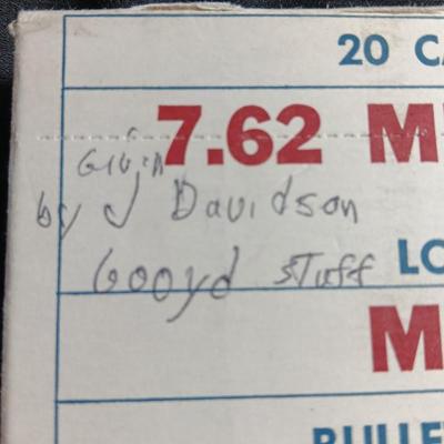 Unopened sealed - Ammunition 7.62 MM Match XM 118 20 CARTRIDGES