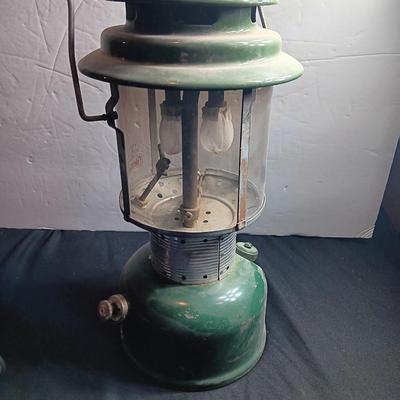 Coleman lantern Model 220 with silk mantle replacements and funnel