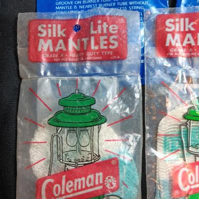 Coleman lantern Model 220 with silk mantle replacements and funnel