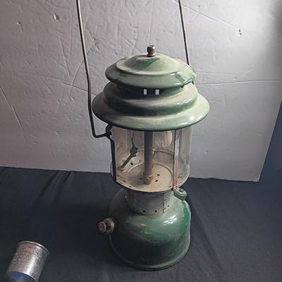Coleman lantern Model 220 with silk mantle replacements and funnel