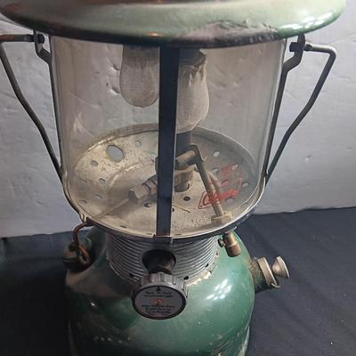 Coleman lantern Model 220 with silk mantle replacements and funnel