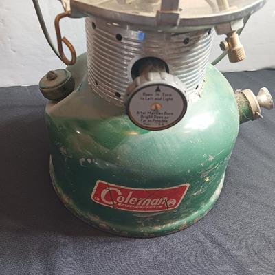 Coleman lantern Model 220 with silk mantle replacements and funnel