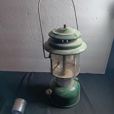 Coleman lantern Model 220 with silk mantle replacements and funnel