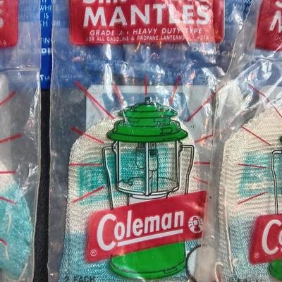 Coleman lantern Model 220 with silk mantle replacements and funnel