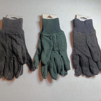 Three pairs of new Jersey Gloves Size Large