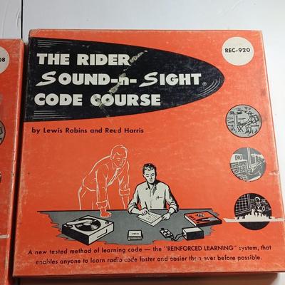 The rider Sound - n - Sight code course By Lewis Robins and Reed Harris Two LP Record courses