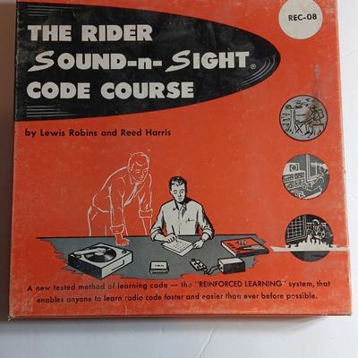 The rider Sound - n - Sight code course By Lewis Robins and Reed Harris Two LP Record courses