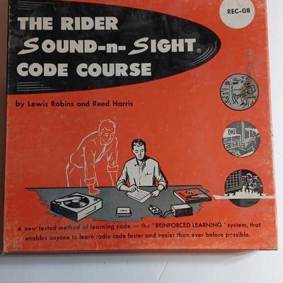 The rider Sound - n - Sight code course By Lewis Robins and Reed Harris Two LP Record courses