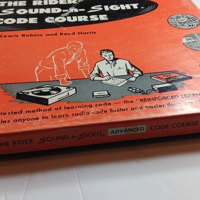 The rider Sound - n - Sight code course By Lewis Robins and Reed Harris Two LP Record courses