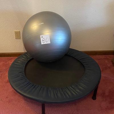 Exercise Ball and Trampoline