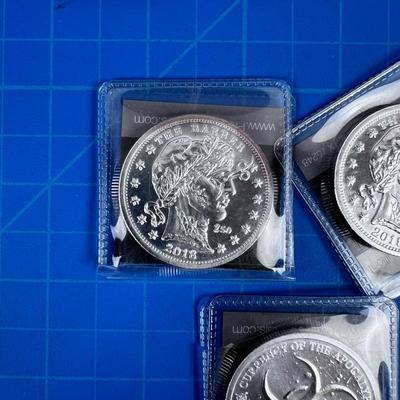 3 Troy Ounce Silver .999 Bullion 2018 Zombucks  "Liberty" Currency of the Apocalypse 