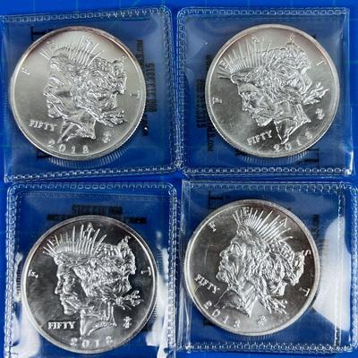 4 Troy Ounce Silver .999 Bullion 2018 Zombucks  "FEAST" Currency of the Apocalypse 