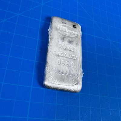 ITALpreziosi 10 Oz. Fine Silver .999 Loaf Bar Bullion