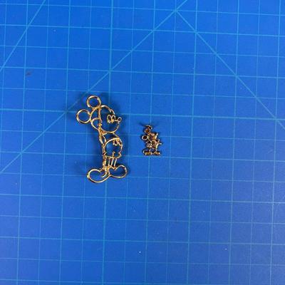 Disney Mickey Mouse Pin and Pendant (is Sterling Silver) 