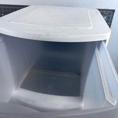 1 Sterlite White 2 Drawer Plastic 