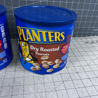 Planters Dry Roasted Peanuts with SEA SALT (2) NEW 
