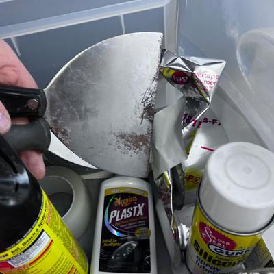 Garage Tube, Bug Spray, Glass Cleaner WD40 Etc. 
