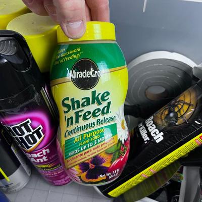 Garage Tube, Bug Spray, Glass Cleaner WD40 Etc. 